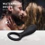 Soft Relax Massage Wireless Quiet Còckring Relax Toy Powerful Strong Vibration Delay Ring Silicone Massage Ring USB Charging Relax Toys
