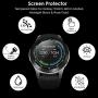 CAVN 4-Pack Screen Protector Compatible with Samsung Galaxy Watch 42 mm Tempered Glass Waterproof Screen Guard Cover Compatible with Samsung Galaxy 42 mm Rose Gold/Midnight Black Watch