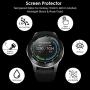 CAVN 4-Pack Screen Protector Compatible with Samsung Galaxy Watch 42 mm Tempered Glass Waterproof Screen Guard Cover Compatible with Samsung Galaxy 42 mm Rose Gold/Midnight Black Watch