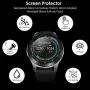 CAVN 4-Pack Screen Protector Compatible with Samsung Galaxy Watch 42 mm Tempered Glass Waterproof Screen Guard Cover Compatible with Samsung Galaxy 42 mm Rose Gold/Midnight Black Watch