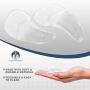 Dr. Fredericks Original Self-Adhesive Metatarsal and Arch Support Insole Gel Pads - 2 Pieces - Generous Ball of Foot Cushions for Arch Support, Plantar Fasciitis & More - Small - W4.5-8 | M6-7