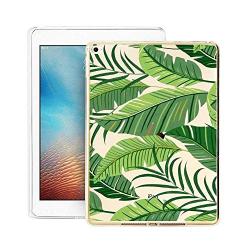 GinHo Customized Protective Cover iPad Air 2 Banana Leaves with Slim Soft Durable TPU Ultra-Clear Silicone UV Printing Case