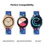 VIGOSS Compatible Galaxy Watch 42mm Bands Women 20mm Width Silicone Strap Replacement Wristband for Samsung Galaxy Watch 42mm SM-R810 Smartwatch (Blue Sea World)