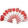 LXYLQ Silicone Kitchenware Set of 12 Cooking Spoon Shovel Set Stainless Steel Egg Beater Nonstick Pan Spatula