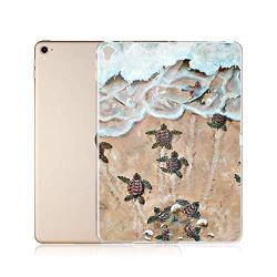 GinHo Customized Protective Cover iPad Pro 9.7 inch 2018 Baby Turtle with Slim Soft Durable TPU Ultra-Clear Silicone UV Printing Case