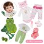 Yesteria Lifelike Reborn Baby Dolls 22 Inches 2 Outfits Silicone Vinyl Weighted Cotton Body Gift Set