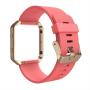 Simpeak for Fitbit Blaze Bands with Frame, Silicone Replacement Band Strap with Frame Case for Fit bit Blaze Smart Fitness Watch, Small/Large