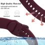 Koreda Compatible Samsung Galaxy Watch Active Bands/Galaxy Watch 42mm/Gear Sport Bands Sets, Silicone Strap Replacement Wristband with Stainless Steel Buckle Compatible Galaxy Watch Active 40mm R500