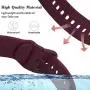Koreda Compatible Samsung Galaxy Watch Active Bands/Galaxy Watch 42mm/Gear Sport Bands Sets, Silicone Strap Replacement Wristband with Stainless Steel Buckle Compatible Galaxy Watch Active 40mm R500