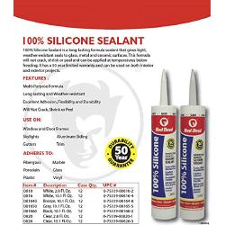 Red Devil 081640 Architectural Grade 50 Year 100% Silicone Sealant, Bronze, 9.8 oz Cartridge