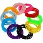 Hotop Multicolor Silicone Jelly Bracelets Hair Ties for Girls Women, 100 Pieces (Non Luminescent)