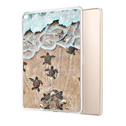 GinHo Customized Protective Cover iPad Air 2 Baby Turtle with Slim Soft Durable TPU Ultra-Clear Silicone UV Printing Case