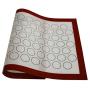 QYLLXSLL Home Non Stick Silicone Mat Baking Oven Pastry Macaron Cake Sheet Kitchen Drain Plate Mat Table Waterproof Set Kitchenware Placemat (Color : Red)