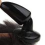 LIBO Wild Silicone Foxs Tails Anal Butt Plug,Anal Tail Sex Toys, Sexual Show,SM Special Butt Plug Anal Stimulator for Women Suppositories Cospaly(Silicone Black)