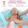 Vollence 23 inch Realistic Reborn Baby Dolls That Look Real,Not Vinyl Material Dolls,Solid Full Silicone Body Baby Dolls,Handmadelifelike Newborn Baby Dolls - Boy