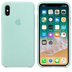 iPhone X Silicone Case,Yongfengintl Liquid Silicone Gel Rubber Shockproof Case and Ultra Soft Microfiber Cloth Lining Cushion for Apple iPhone X/10 (Marine Green)