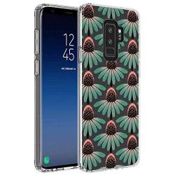 Flower Samsung Galaxy S9 Plus Clear Cell Phone Case (6.2in) Defender