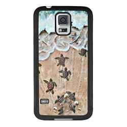 Samsung Galaxy S5 Case, Baby Turtle Shock-Absorption TPU Rubber Bumper Samsung Galaxy S5 Case, Ultra Thin Slim Protective Cover for Samsung Galaxy S5-Black