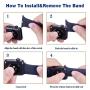 VATI Sport Band Compatible for Apple Watch Band 38mm 40mm 42mm 44mm, Soft Silicone Sport Strap Replacement Bands Compatible with 2019 Series 5 iWatch Apple Watch Series 4/3/2/1, Sport, Nike+, Edition