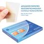 Aroamas Professional Silicone Scar Sheets, Soften and Flattens Scars Resulting from Surgery, Injury, Burns, Acne, C-section and more, Soft Silicone Scar Strips, 3&quot×1.57&quot, 8 Sheets (4 Month Supply)