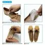 Gel Arch Support Cushions for Men & Women, Shoe Insoles for Flat Feet, Reusable Arch Inserts for Plantar Fasciitis, Adhesive Arch Pad for Relieve Pressure and Feet Pain