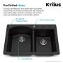 Kraus Forteza Granite Kitchen Sink, 33-Inch, KGD-50BLACK
