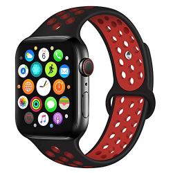 Bravely klimbing Compatible with Apple Watch Band 44mm 42mm 40mm 38mm, Soft Silicone iWatch Bands Replacement Sport Bands for iWatch Series 5 4 3 2 1 for Men and Women S/M M/L