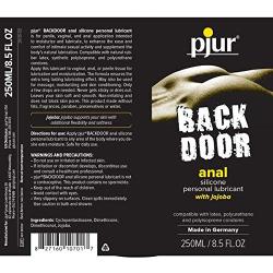 Pjur BACKDOOR Silicone Anal Lubricant -  Jojoba Silicone Lubricant For Maximum Comfort (8.5 Fluid Ounce /  250 Milliliter)