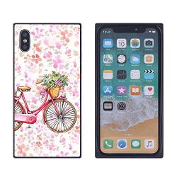 iPhone Xs iPhone X Case,Flexible Soft TPU Cover Shell,Slim Silicone Black Rubber Non-Slip Durable Design Protective Phone Case for iPhone Xs iPhone X -Bicycle
