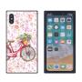 iPhone Xs iPhone X Case,Flexible Soft TPU Cover Shell,Slim Silicone Black Rubber Non-Slip Durable Design Protective Phone Case for iPhone Xs iPhone X -Bicycle