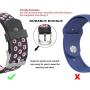 Jobese Replacement Bands Compatible with Fitbit Charge 2, 3-Pack Soft Breathable Silicone Sport Accessories Wristbands with Air Holes, Women Men