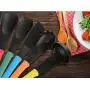 Kitchenware Utensils Set 6 Piece Premium Silicone Nylon Heat Resistant Non-Stick Cooking Professional Tools Built-in Stands