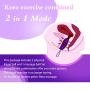 Acvioo 2 in 1 Kegel Exercise Weights & Massage Ball Ben Wa Balls Sets for Women & Silicone - Doctor Recommended for Bladder Control & Pelvic Floor Exercises（Purple）