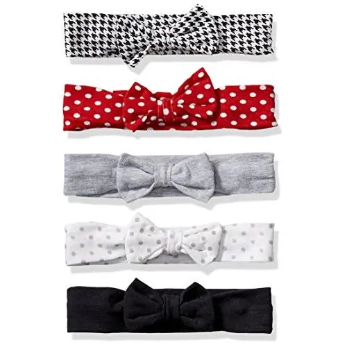 Hudson Baby Infant Girl Cotton Headbands