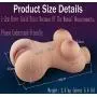 ERMAO Hjh Deluxe Realistic 3D Silicone Pussy Masturbating Love Doll with Real Breasts Extra Tight Vagina Ass Anal Sex, Erotic Masturbator Sex Toys for Men, 2.5Kg