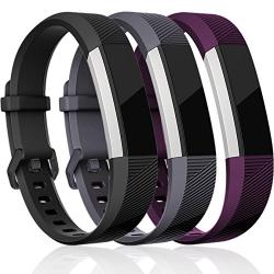 Maledan Replacement Bands Compatible for Fitbit Alta, Alta HR and Fitbit Ace, Classic Accessories Band Sport Strap for Fitbit Alta HR, Fitbit Alta and Fitbit Ace, 3-Pack, Women Men