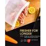 Reusable Silicone Food Storage Bag 9-pack, Airtight Food Preservation Bag Keep Food Fresher, Versatile Lunch Bag for Sandwich, Cooking, Sous Vide, Liquid, Snack, Freezer Safe, 3 Large+5 Medium+1 Small