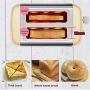 QIN.J.FANG-Kitchen 680W Mini Toaster 2 slice,The 6-speed gear knob is equipped with a dust cover, which can be thawed and reheated, making breakfast more convenient.