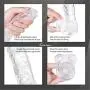 7 Inch Waterproof Massager Realistic Silicone Toy with Strong Suction Cup