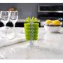 Glass Cleaning Brush By Lemonade: Standing Wine Glass And Bottle Cleaner With Strong Suction Cup with Base For Quick Scrubbing With Easy Release Tab, Stable Washing For Cups, Mugs, Decanters And Jugs