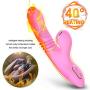 Vibrartor Six Toy for Female Thrusting 7 Frequency Vibration & Powerful Tongue Sucking & Thrusting for Women&Couples USB Rechargeable IPX7 Waterproof