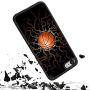iPhone 7 8 Case with Basketball Fire Pattern Whimsical Design Bumper Black Soft TPU and PC Protection Anti-Slippery &Fingerprint Case for iPhone 7 8