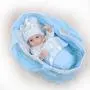iCradle 10inch 26cm Reborn Doll Alive Full Body Soft Vinyl Silicone Realistic Looking Baby Newborn Dolls Anatomically Correct Handmade Xmas Birthday Gift (Boy)