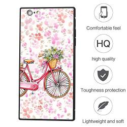 iPhone 6s 6 Case,Flexible Soft TPU Cover Shell,Slim Silicone Black Rubber Non-Slip Durable Design Protective Phone Case for iPhone 6s 6 -Bicycle