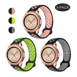Valband Compatible Samsung Galaxy Watch (42mm) Band/Galaxy Watch Active (40mm) Bands, Soft Silicone 20mm Watch Band Replacement Sport Strap Wristband for Women Men