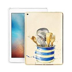 GinHo Customized Protective Cover iPad Air 2 Kitchenware with Slim Soft Durable TPU Ultra-Clear Silicone UV Printing Case