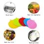 AOLANS Silicone Dish Sponge Washing Brush Scrubber 5 Pack Household Cleaning Sponge Food Grade Free Brush kitchenware (5 Color)