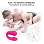 U-Shape Couples Pleasure Toys with Oral-Sucking & Cli-Stimulator Silicone USB Rechargeable Waterproof Six Things for Adult Women&Men Toys for Couple