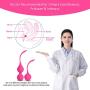 Silicone Ben Wa Balls for Beginner,Vaginal Weights, Pelvic Floor Exerciser,Doctor Recommeded for Bladder Control Enhanced & Vagina Tightening, Childbirth Recovery (Pink)