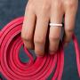 ThunderFit Womens Thin and Stackable Silicone Rings Wedding Bands - 7 Rings / 1 Ring 2.5mm Width - 1.8mm Thick